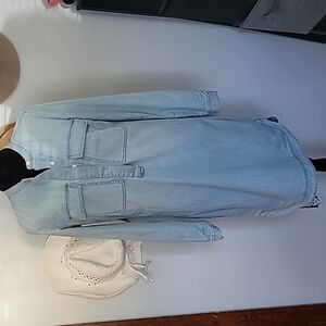 J. Crew Light Blue Denim Shirt Dress